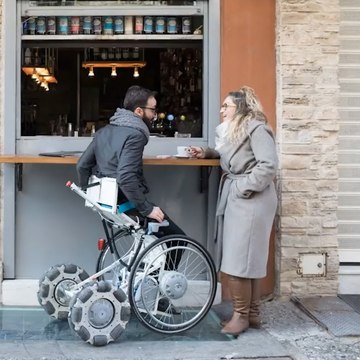 This Wheelchair Allows Users To Stand, Jump Curbs And Go Down Steps