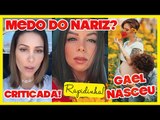 Evelyn Regly se irrita com pergunta (desnecessária) sobre nariz do filho   Bella Falconi criticada