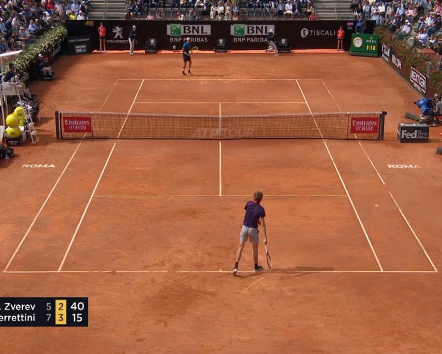 Zverev dumped out of Italian Open by Berrettini