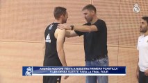 El reencuentro de Nocioni con la plantilla del Real Madrid antes de la Final Four
