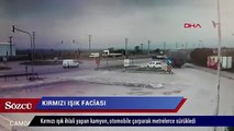 Kırmızı ışık faciası! Metrelerce sürüklendi