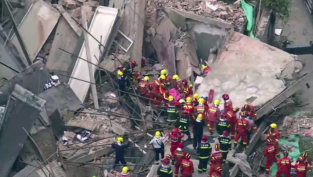 Shanghai: Tote bei Einsturz von Geschäftsgebäude