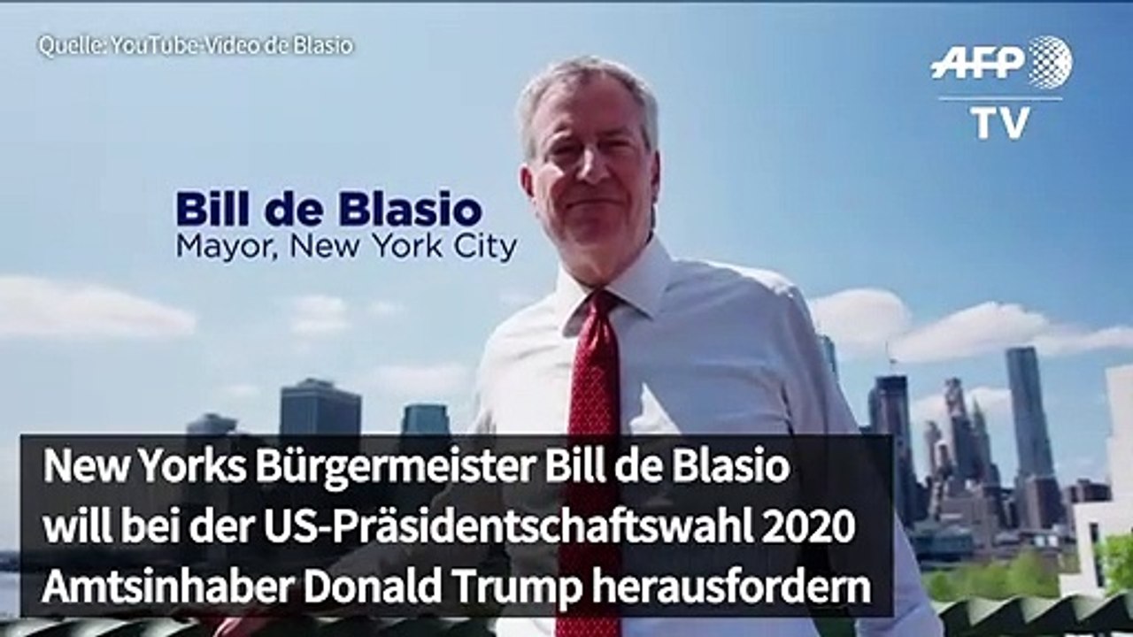 New Yorks Bürgermeister will US-Präsident werden