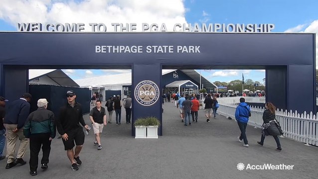 Grounds crew are getting the Bethpage Black course ready for the Pros despite constant wet weather
