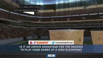 Dunkin' Poll: Is It An Unfair Advantage For The Rockies To Play Home Games At A High Elevation?