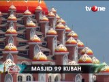 Arsitektur Unik Masjid 99 Kubah di Makassar