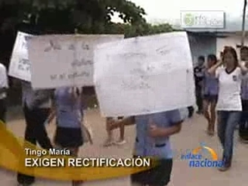 EXIGEN RECTIFICACIÓN - TINGO MARÍA