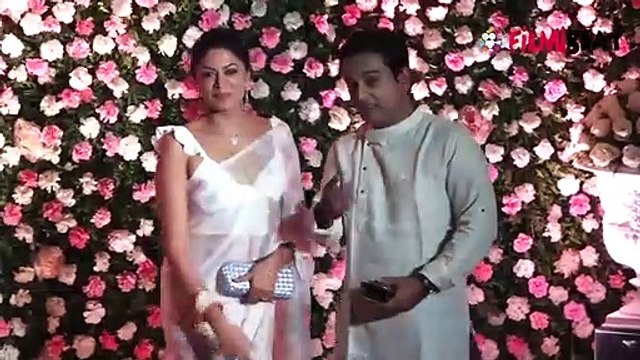 Kapil Sharma & Ginni Reception- Kavita Kaushik looks ethereal in pastel white saree - FilmiBeat