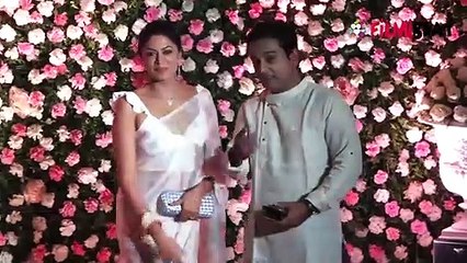 Kapil Sharma & Ginni Reception- Kavita Kaushik looks ethereal in pastel white saree - FilmiBeat
