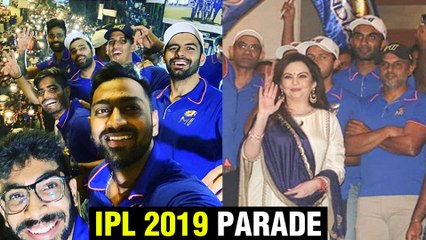 Descargar video: Mumbai Indians Open Bus Parade CELEBRATIONS With Fans | Antilia, Ambani House