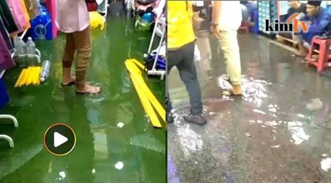 Bazaar Ramadan Dataran Merdeka banjir, peniaga pengunjung tidak selesa