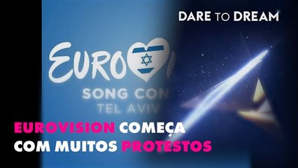 Eurovision em Tel Aviv tem um começo turbulento