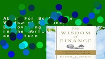 About For Books  The Wisdom of Finance: Discovering Humanity in the World of Risk and Return