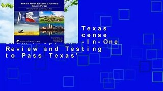 Full E-book  Texas Real Estate License Exam Prep: All-In-One Review and Testing to Pass Texas'