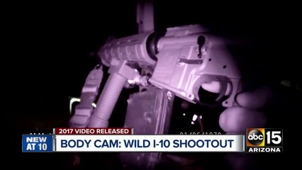 Body cam video of wild I-10 shootout released