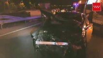 Impactante colisión múltiple a las afueras de Madrid