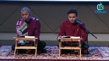 Johan As'ari dan Atiq Azman tunjuk kebolehan mengaji al Quran pada majlis meraikan anak yatim Utusan