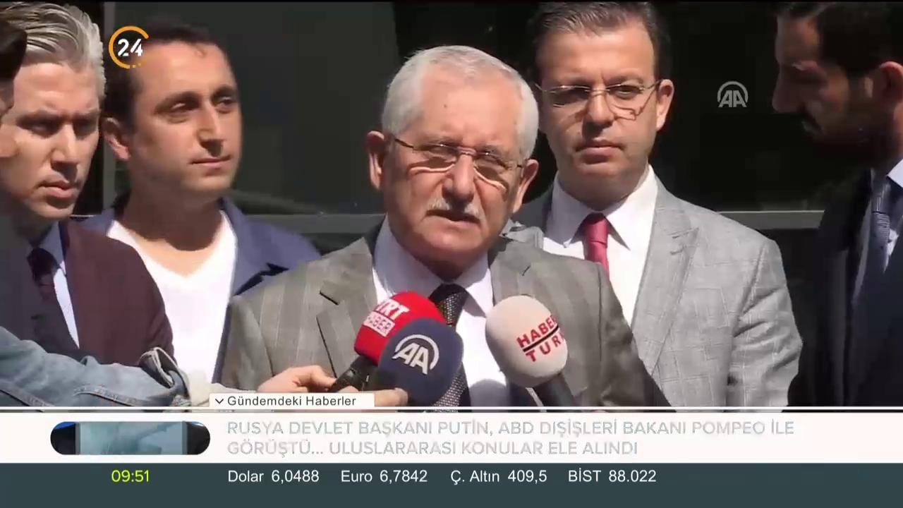 YSK Başkanı Sadi Güven açıklama yapıyor