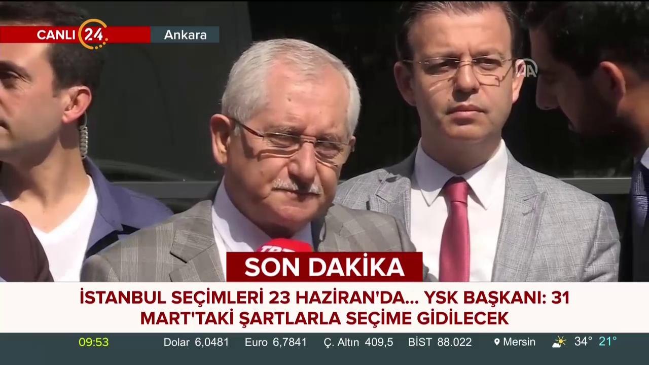 YSK Başkanı Sadi Güven açıklama yapıyor