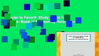 Popular to Favorit  Study Guide for Families: Book of Mormon by Heidi Lynn Hillman
