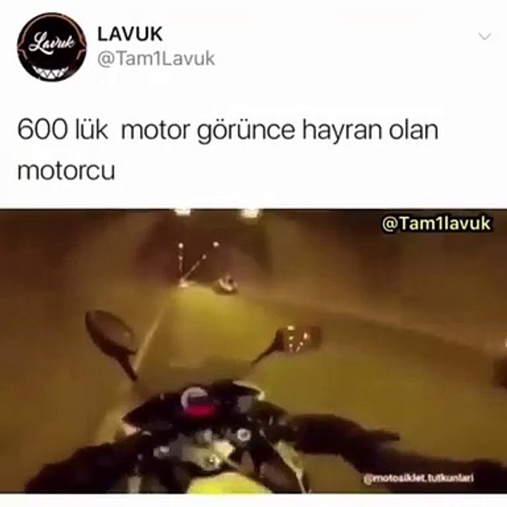 600'lük Motor Görünce Hayran Olan Motorcu