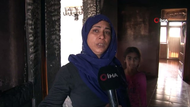 Evi yanan 15 kişilik aile yardım bekliyor