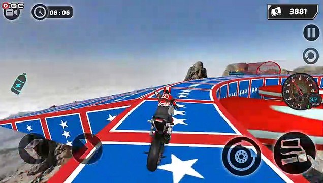 Mega Ramp GT Moto Bike Rider Stunts 2019 - Impossible Motor Games - Android Gameplay FHD #2