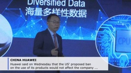 Huawei says US ban on its equipment would not affect company