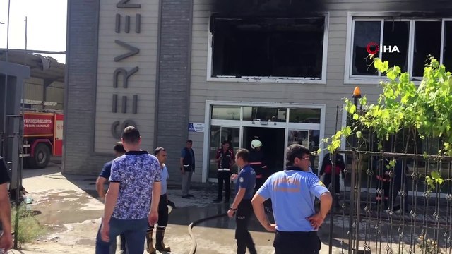 Strafor fabrikasında çıkan yangın kontrol altına alındı