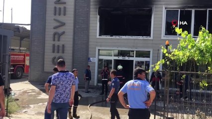 Strafor fabrikasında çıkan yangın kontrol altına alındı