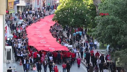 Samsun 1919 Metre Türk Bayrağı ile Şehir Turu- Tekrar