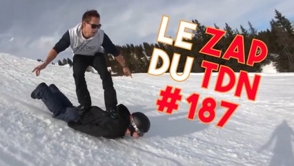 Utiliser son ami comme snowboard pour dévaler les pistes ? Fait ! - Le Zap du TDN #188