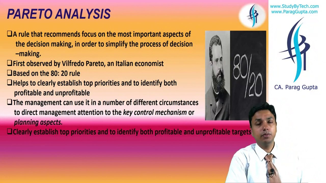 CA Final Costing | Pareto Analysis, Target & Life Cycle Costing (In Hindi)