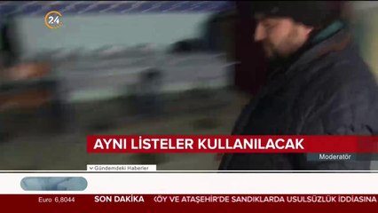 YSK listeyi partilerle paylaştı