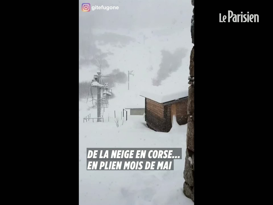 De la neige en Corse... en plein mois de mai