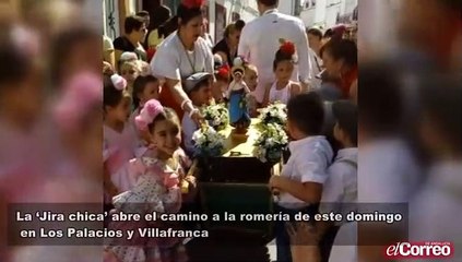 La ‘Jira chica’ abre el camino a la romería de este domingo en Los Palacios y Villafranca