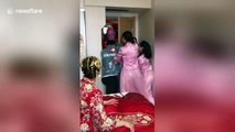 Chinese groom dresses up as comic book villain 'Thanos' to pick up bride