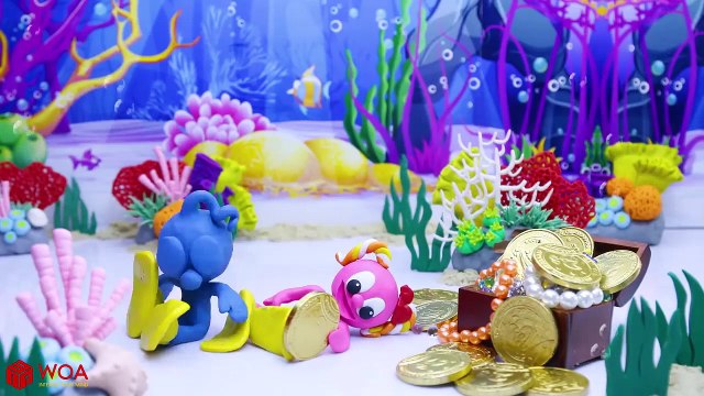 CLAY MIXER PUPPY GROOMING TRAINING Play Doh Stop Motion Cartoons