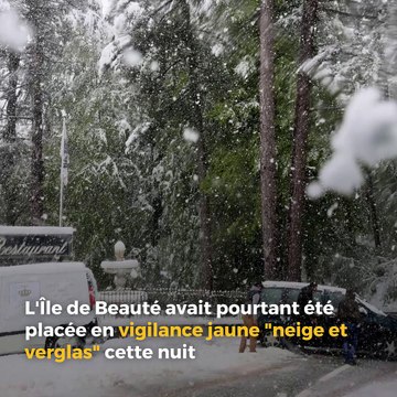 La neige est tombée en Haute-Corse, des axes routiers perturbés