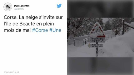 Corse. La neige s’invite sur l’île de Beauté en plein mois de mai