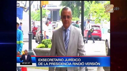 Exsecretario de la presidencia, Alexis Mera fue el único que rindió versión en el caso "Arroz Verde"