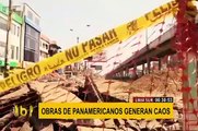 Caos en avenidas Pachacútec y Los Héroes por obras de los Panamericanos