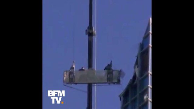 Deux laveurs de vitres coincés dans une nacelle qui menace de tomber à cause du vent dans l'Oklahoma