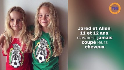 À 11 et 12 ans, ces deux frères coupent leurs cheveux pour la première !