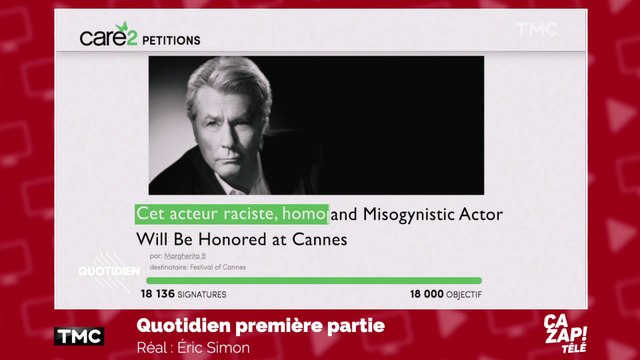 Une pétition contre la Palme d'or d'honneur d'Alain Delon