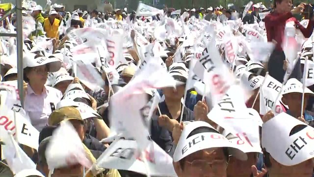 타다 퇴출 ...개인택시 기사 대규모 집회 / YTN
