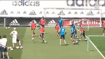Primera sesión de la semana del Real Madrid