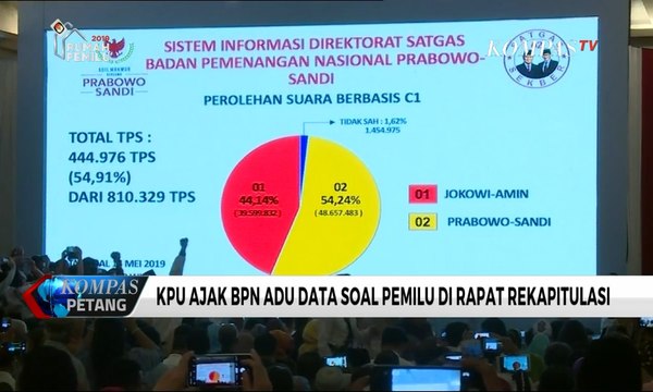 BPN Miliki Data Berbeda, KPU Ajak BPN Paparkan Data Soal Pemilu