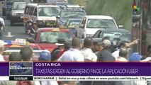 Taxistas de Costa Rica exigen al gobierno poner fin a aplicación Uber