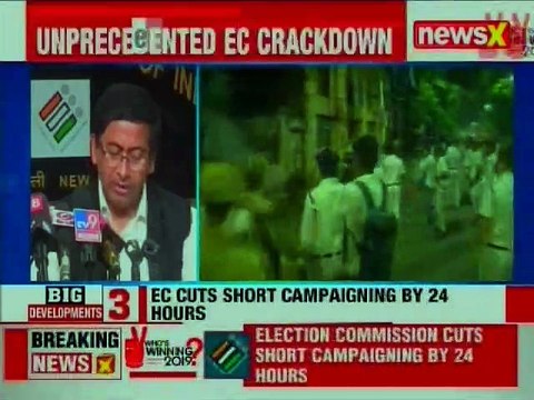 Election Commission short campaigning by 24hrs in West Bengal after TMC-BJP violence